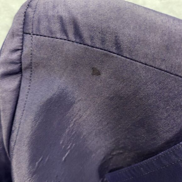 LAFAYETTE NY 148 womens 16 purple cotton silk blend pants set (flawed) - Picture 14 of 15